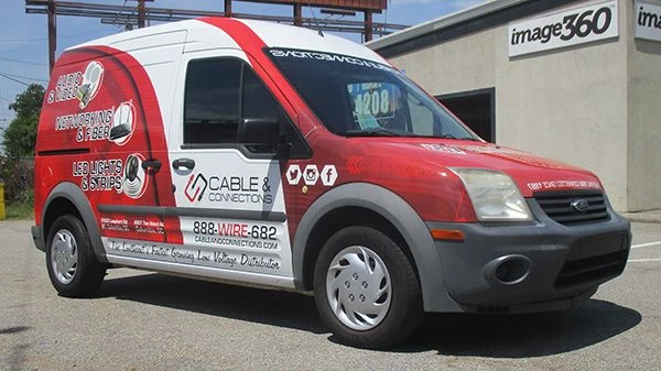 Cable and Connections Full Van Wrap