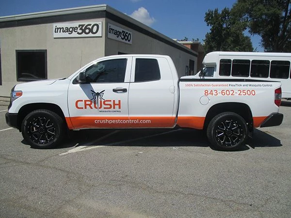 Crush Pest Control Full Truck Wrap