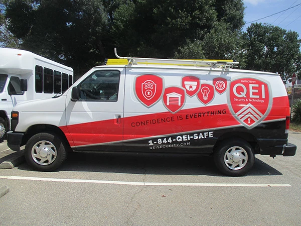 QEI Technology and Security Full Van Wrap