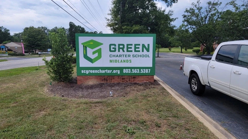 Green Charter School of the Midlands Monument Sign