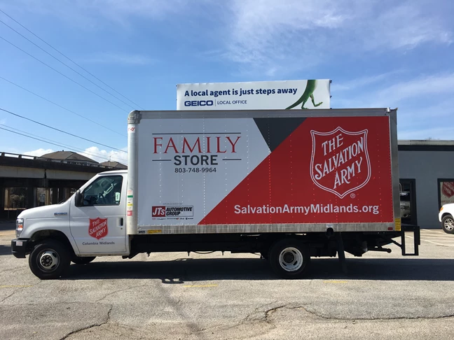 Salvation Army Box Truck Wrap