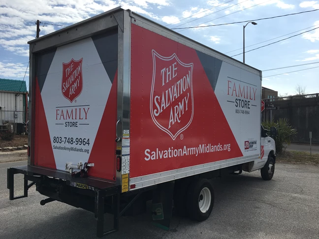 Salvation Army Box Truck Wrap