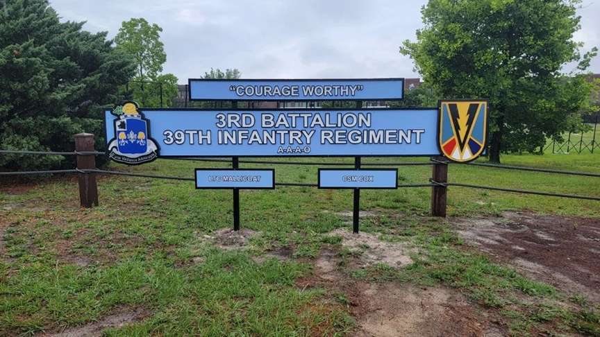 Military Base Signage | Monument Sign